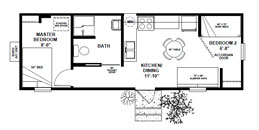 399 sq. ft. oil field building
